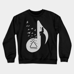 Musical note - Triangle Crewneck Sweatshirt